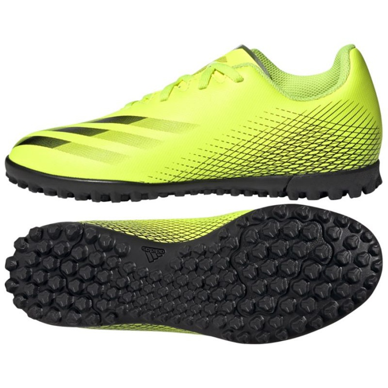 Chaussures de foot Adidas X Ghosted.4 Tf Jr FW6920 multicolore jaune