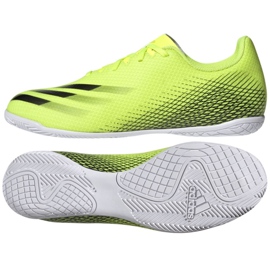 Chaussures de foot Adidas X Ghosted.4 In M FW6906 néon blanc et jaune vert