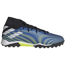 Adidas Nemeziz.3 Tf chaussures de football bleu-vert-noir FW7407