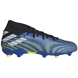 Chaussures de football adidas Nemeziz.3 Fg bleu-vert FW7349