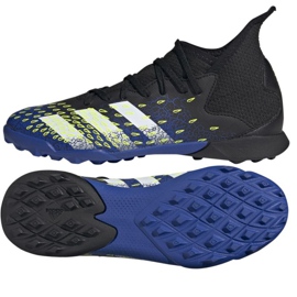 Chaussures de foot Adidas Predator Freak.3 Tf Jr FY0624 blanc, bleu marine, noir noir
