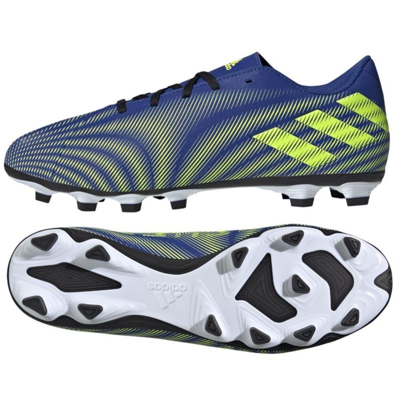 Chaussures de football Adidas Nemeziz.4 FxG M FW7408 multicolore bleu Chaussures de football Adidas Nemeziz.4 FxG M FW7408 multicolore bleu