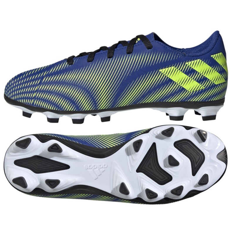 Chaussures de football Adidas Nemeziz.4 FxG Jr FY0822 multicolore bleu Chaussures de football Adidas Nemeziz.4 FxG Jr FY0822 multicolore bleu