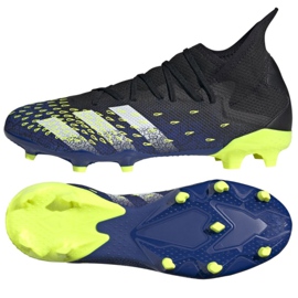 Chaussures de foot Adidas Predator Freak.3 Fg M FY0610 blanc, noir, royal le noir