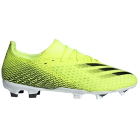 Chaussures de foot Adidas X Ghosted.3 Fg M FW6948 néon blanc, jaune-vert vert