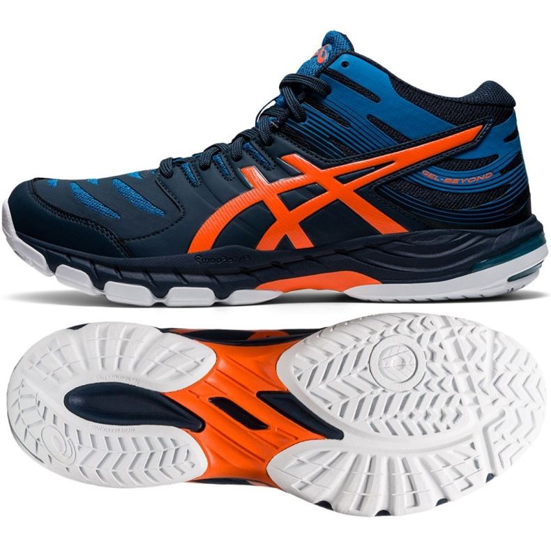 Asics GEL-BEYOND Mt 6 M 1071A050-400 chaussures de volley-ball multicolore bleu marin