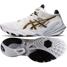 Chaussures de volley-ball Asics Metarise M 1051A058-100 multicolore blanche Chaussures de volley-ball Asics Metarise M 1051A058-100 multicolore blanche