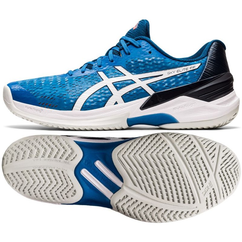 Chaussures de volley-ball Asics Sky Elite Ff M 1051A031-404 multicolore bleu
