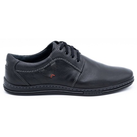 Mario Pala Chaussures à lacets pour hommes noires 674 le noir