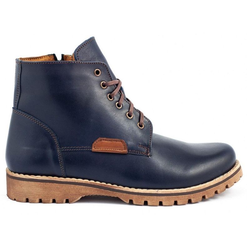 KENT Chaussures hiver homme 308 bleu marine brun