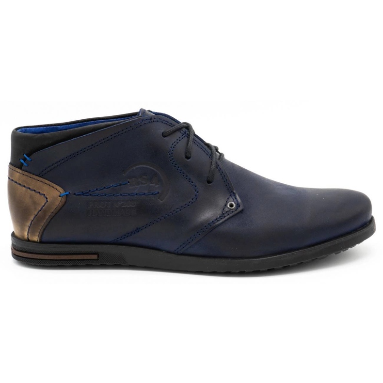 Polbut Chaussures cuir homme C37SW bleu marine