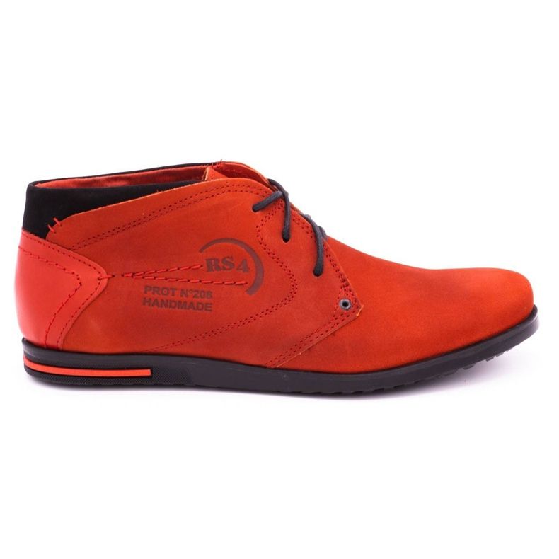 Polbut Chaussures en cuir pour hommes C37SW rouge Polbut Chaussures en cuir pour hommes C37SW rouge