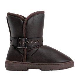 Bottes de neige marron 7-Y903 brun