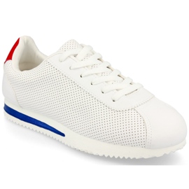 PS1 Chaussures de sport femme Sneakers Blanc Nova rouge bleu marine