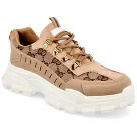 Baskets Femme On A Massive Sole Kaki Daydreamer beige brun d'or