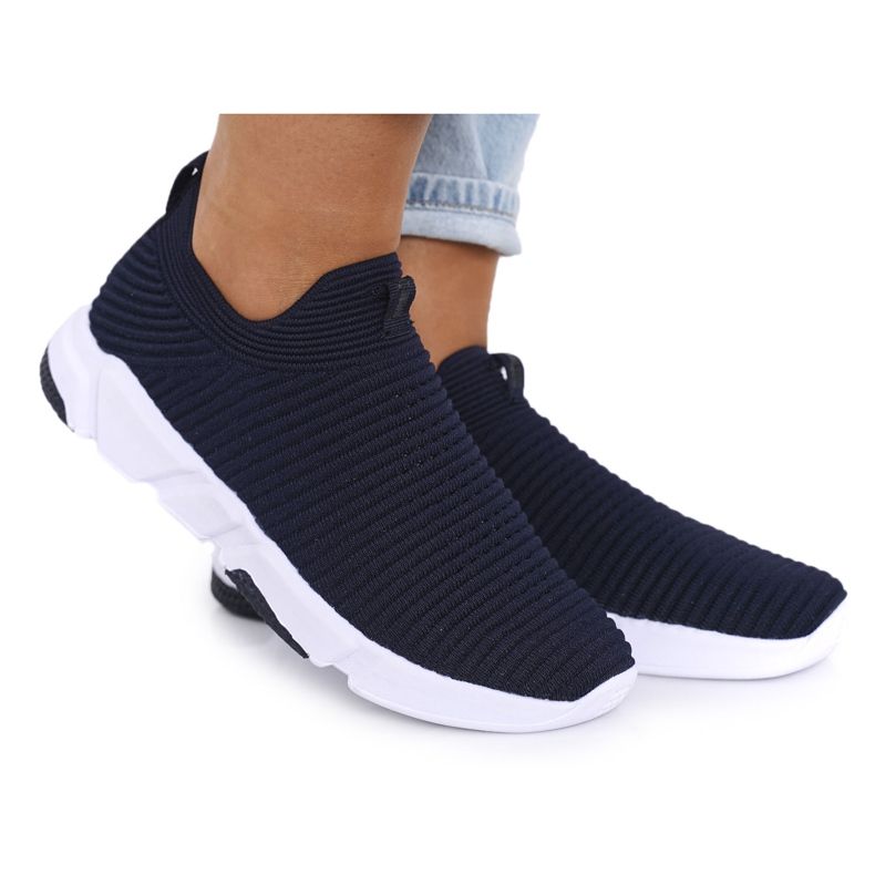 Chaussures Sport Femme Slip-on Big Star DD274464 Bleu Marine Chaussures Sport Femme Slip-on Big Star DD274464 Bleu Marine