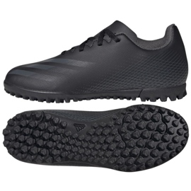 Chaussures de foot Adidas X Ghosted.4 Tf Jr FX9475 noir noir