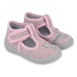 Chaussures enfant Befado 531P084 rose gris