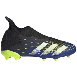 Chaussures de football adidas Predator Freak.3 Ll Fg noir-vert-bleu marine Junior FY0618