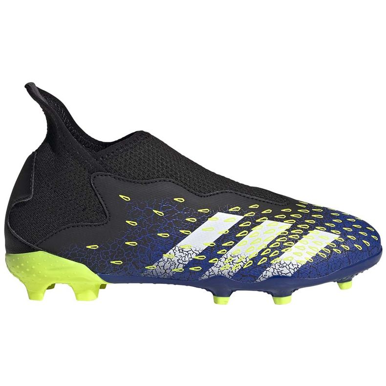Chaussures de football adidas Predator Freak.3 Ll Fg noir-vert-bleu marine Junior FY0618 le noir le noir
