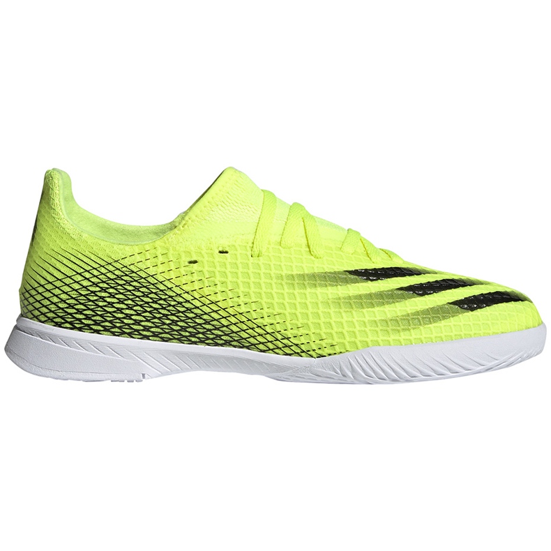Chaussures de football Adidas X Ghosted.3 In Junior jaune-noir-blanc FW6924 vert
