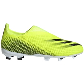 Chaussures de football Adidas X Ghosted.3 Ll Fg Junior jaune-noir FW6978 Chaussures de football Adidas X Ghosted.3 Ll Fg Junior jaune-noir FW6978
