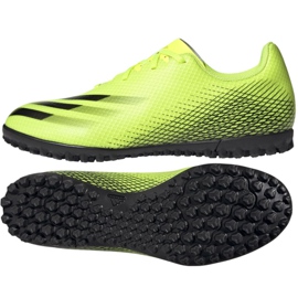 Chaussures de foot Adidas X Ghosted.4 Tf M FW6917 multicolore jaune