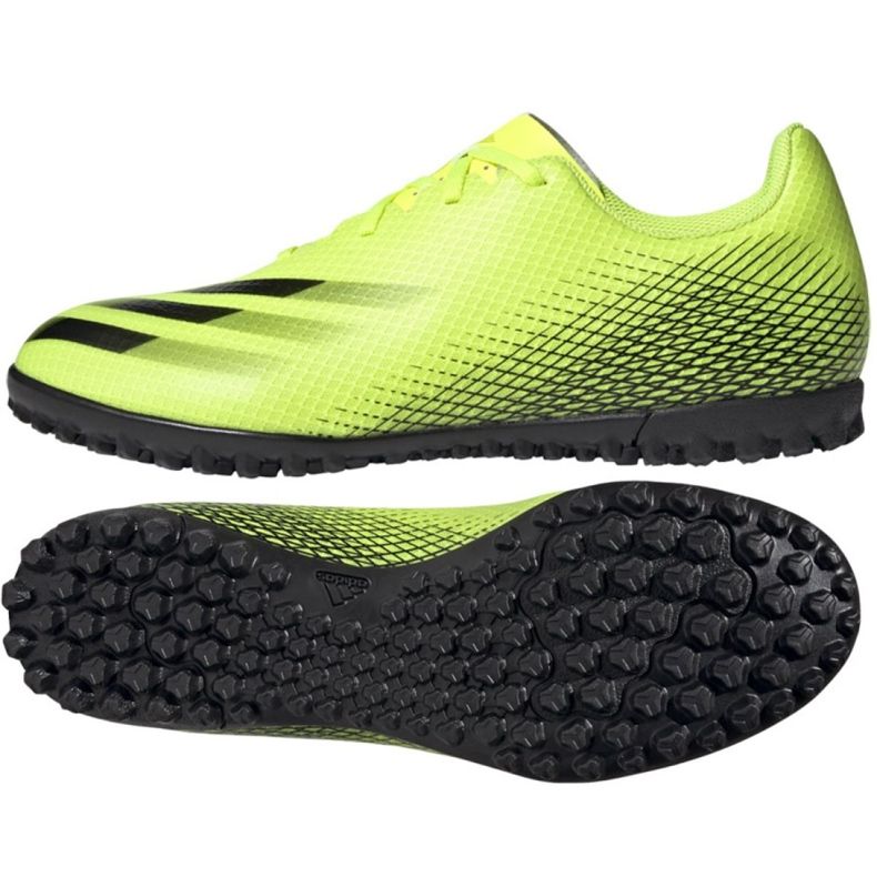 Chaussures de foot Adidas X Ghosted.4 Tf M FW6917 multicolore jaune