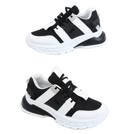 Chaussures de sport femme noir et blanc LA86P Noir blanche le noir