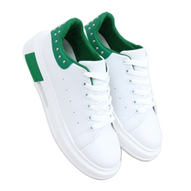 Baskets femme blanches et vertes SC36 BLANC / VERT