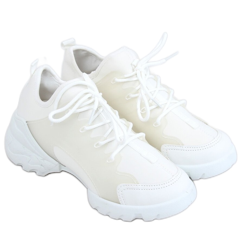Blanc LA126P Chaussures de sport blanches