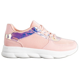 SHELOVET Baskets Poudre Classiques rose