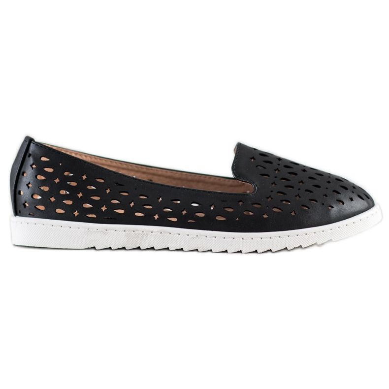 Sabatina Slipons Avec Motif Ajouré le noir Sabatina Slipons Avec Motif Ajouré le noir
