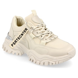 PS1 Baskets Femme On A Massive Sole Beige Chunky
