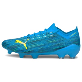 Chaussures de football Puma Ultra 1.2 Fg Ag bleu-jaune 106299 01