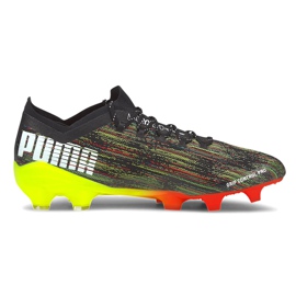 Puma Ultra 1.2 Fg Ag chaussures de football noir-vert-rouge 106299 02