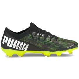 Puma Ultra 3.2 Fg Ag chaussures de football noir-vert 106300 02 le noir