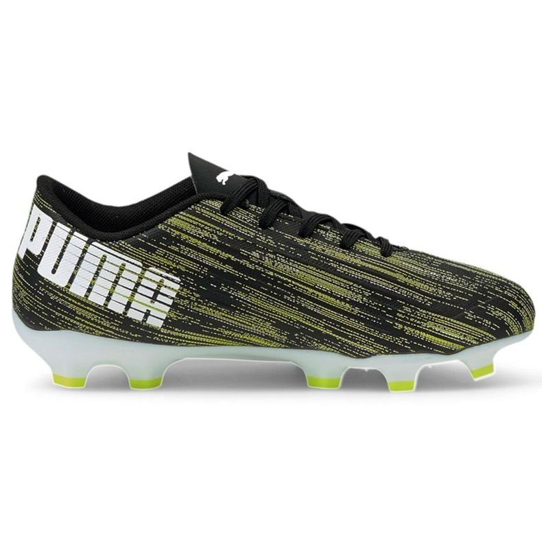 Chaussures de football Puma Ultra 4.2 Fg Ag Junior noir-vert 106364 04 vert noir le noir