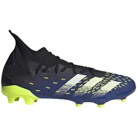 Chaussures de football adidas Predator Freak.3 Fg noir et bleu FY0610