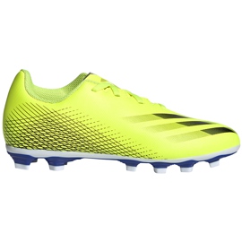 Chaussures de football Adidas X Ghosted.4 FxG Junior jaune-noir-blanc FW6933 Chaussures de football Adidas X Ghosted.4 FxG Junior jaune-noir-blanc FW6933