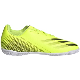 Adidas X Ghosted.4 In Junior chaussures de football jaune-noir-blanc FW6923