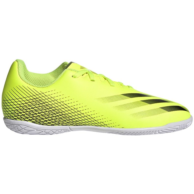 Adidas X Ghosted.4 In Junior chaussures de football jaune-noir-blanc FW6923