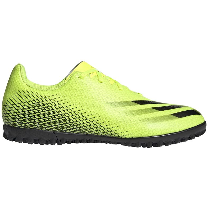 Adidas X Ghosted.4 Tf chaussures de football jaune-noir FW6917