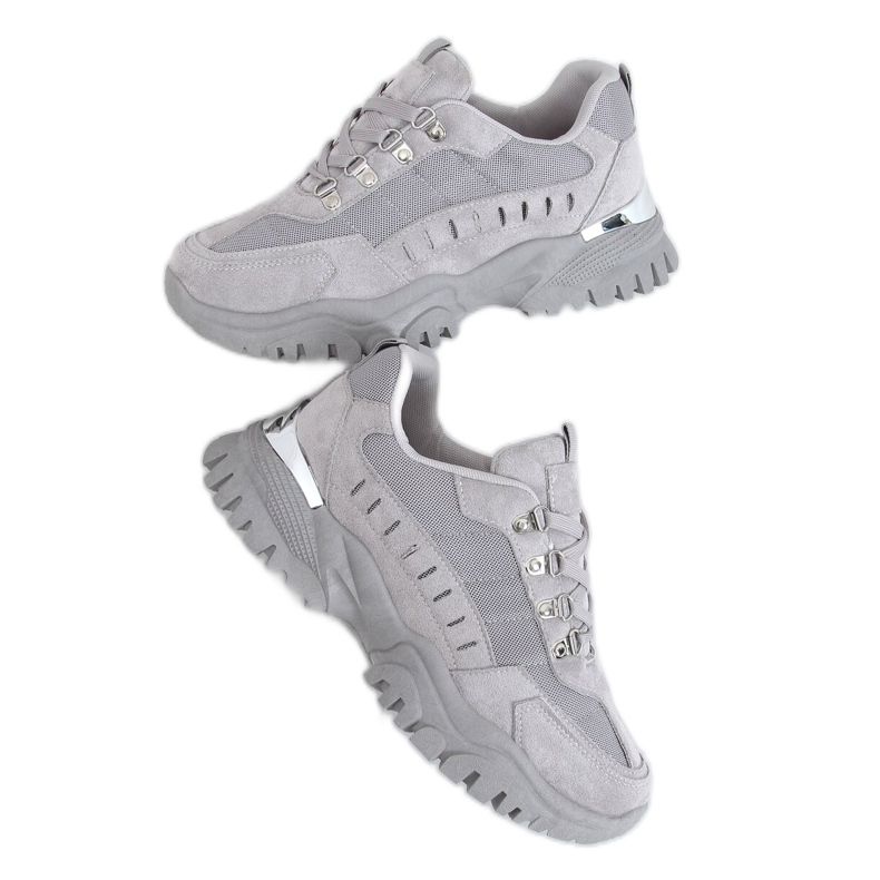 Chaussures de sport grises VL131P L.GRAY Chaussures de sport grises VL131P L.GRAY