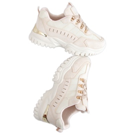 Chaussures de sport beiges VL131P Beige Chaussures de sport beiges VL131P Beige