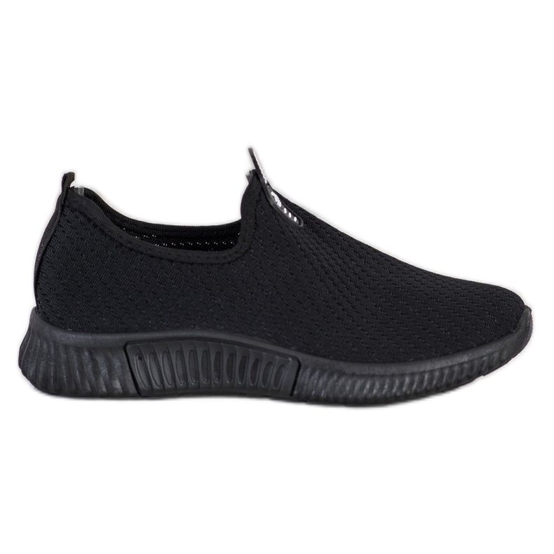 SHELOVET Baskets confortables en textile le noir