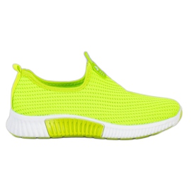 SHELOVET Baskets confortables en textile vert SHELOVET Baskets confortables en textile vert