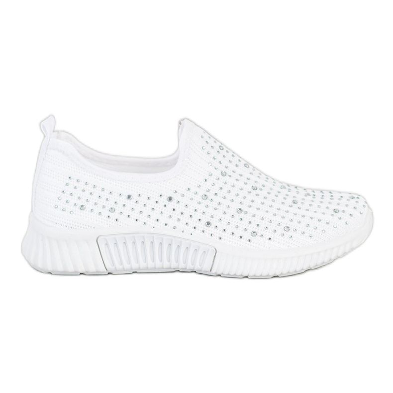 SHELOVET Slipons Avec Cristaux blanche SHELOVET Slipons Avec Cristaux blanche