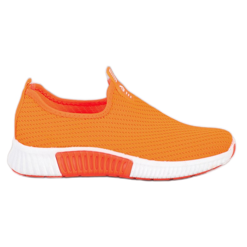 SHELOVET Baskets confortables en textile orange