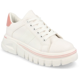 PS1 Baskets Femme On The Platform Blanc Rose Riri blanche